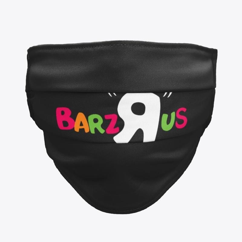 Barzrus (White R') Face Mask